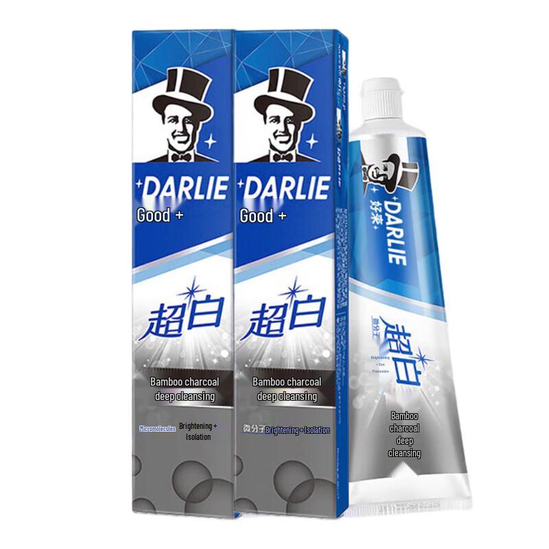 

Darlie All Shiny White Bamboo Charcoal Deep Clean Toothpaste 190g x2