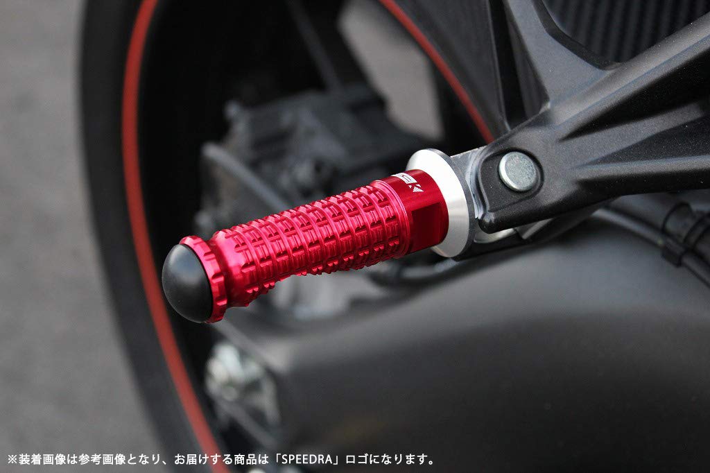 SSK Machined Aluminum Tandem Step Standard Type for Passenger Mounting Part Color: Silver Step Bar Color: Blue
