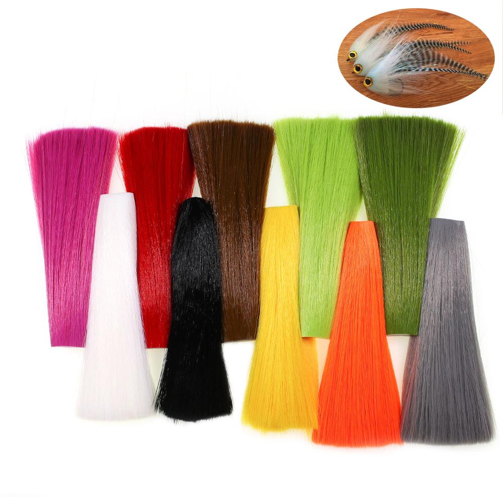 1ks syntetické umělé vlákno Bucktail vázací materiál pro nymfy Streamery Mayflys Jigové návnady Návnady pro mořský rybolov