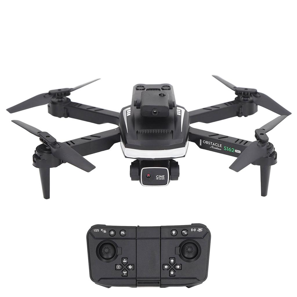 S162 RC Drone Obstacle Avoidance WIFI Drone Remote Control Quadcopter with 4K HD Dual Camera LED