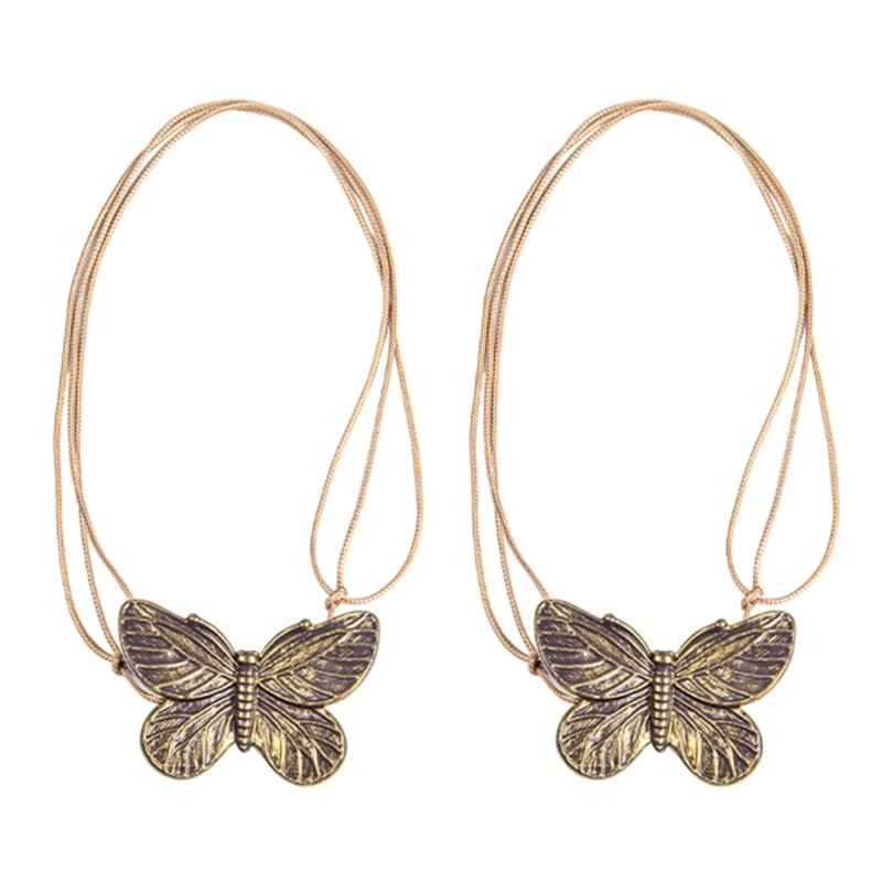 

Easy Installation Magnetic Butterfly Curtain Tiebacks Straps for Home and Office Decorative Window Drape Holders 1 Pair бронзовий