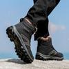 Men Winter Snow Boots Warm Men Hiking Boots High Quality Leather High Top Big Size Men's Boots Outdoor Sneakers