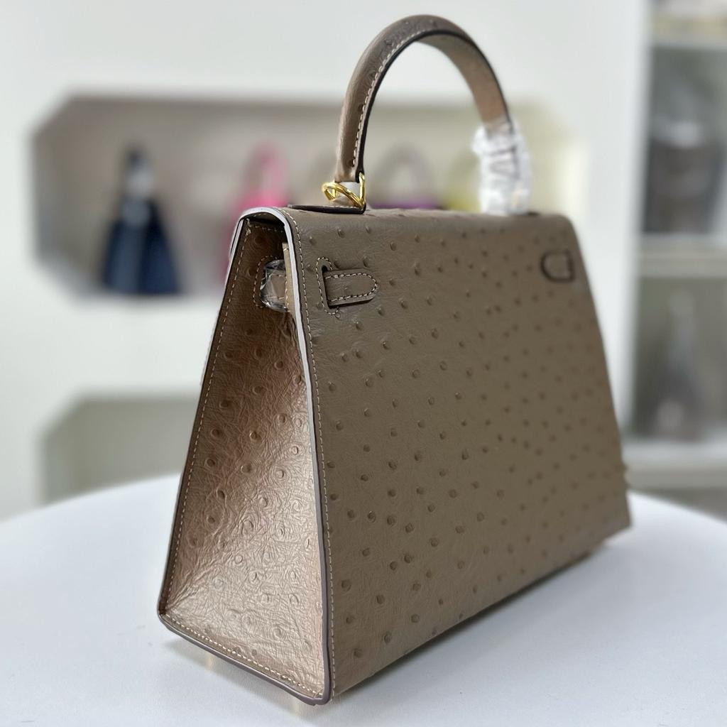 Tasche Damen 2026 Koreanische Ausgabe Südafrikanisches Straußenmuster Tasche Damen Leder Handtasche Leichter Luxus Eine Schulter Crossbody Handtasche