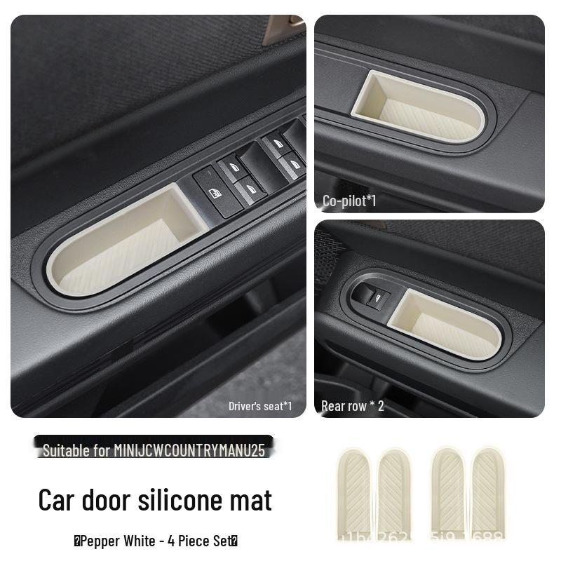 BMW Mini JCW Countryman Silicone Center Console Mat & Cup Holder Decor