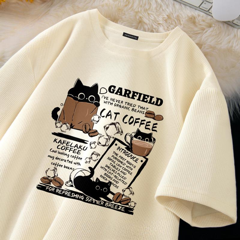 

Летняя одежда Футболка с двусторонним принтом Парные топы Y2k Цветочный тренд Женские футболки Топы Футболка оверсайз S