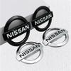 AUW3  51mm/55mm For Nissan Qashqai J11 Altima Sylphy X-Trall Tiida Bluebird Sunny Car Steering Wheel Center Badge Emblem Sticker Cover