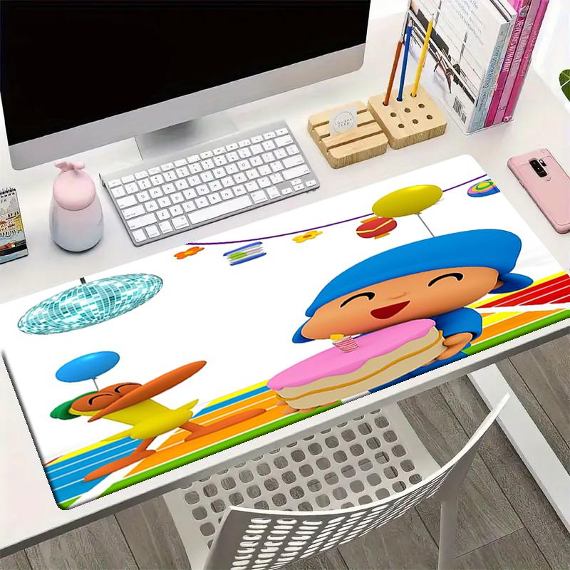 Pocoyo Theme Mouse Pad, Non Slip Rubber Base, Multifunctional Office & Home Decor, Perfect for Workspace Personalization.