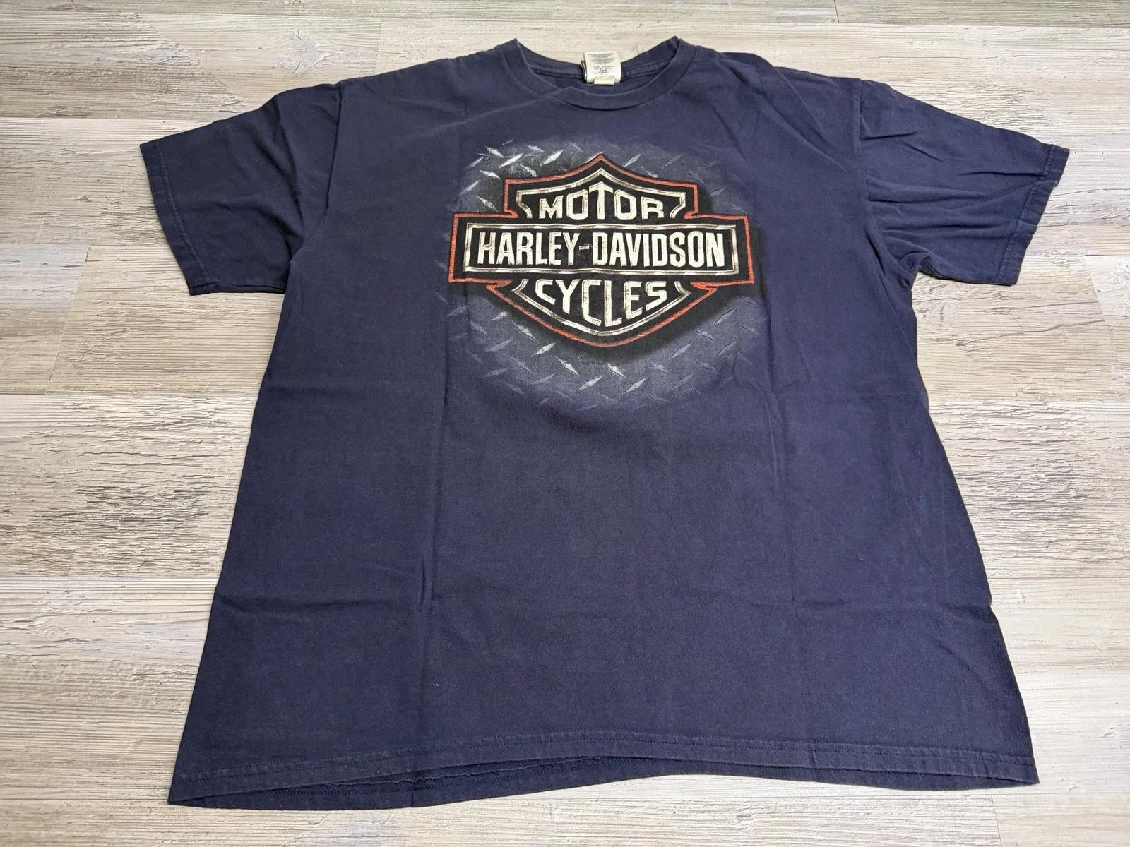 Harley Davidson T-Shirt Orlando Kissimee Florida Eagle Double Sided Size XL 2XL