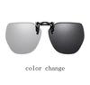 Polarized Clip On Sunglasses Men Women Photochromic Car Driver Goggles Night Vision Glasses Anti Glare Vintage Square Glasses