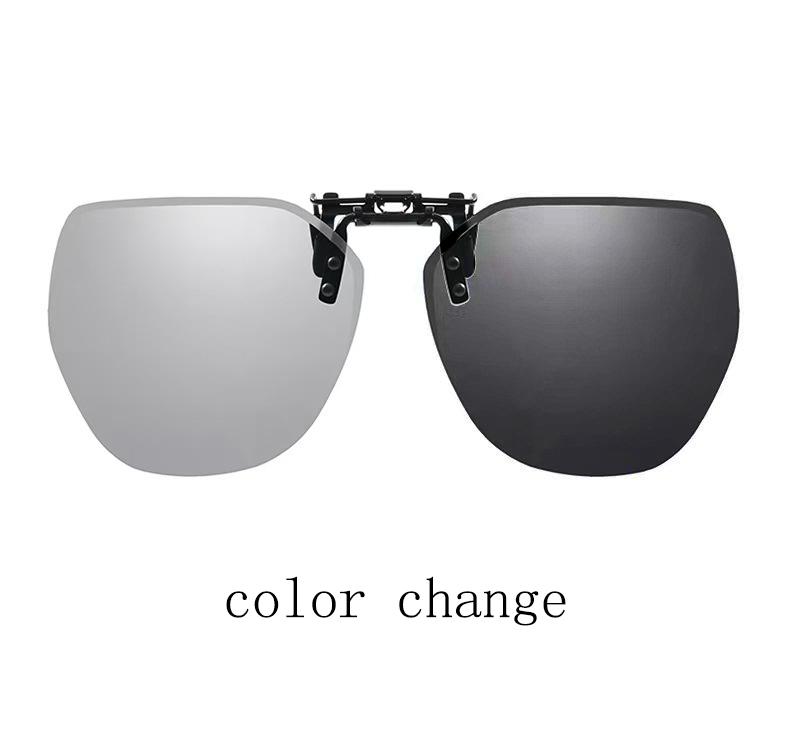 Polarized Clip On Sunglasses Men Women Photochromic Car Driver Goggles Night Vision Glasses Anti Glare Vintage Square Glasses