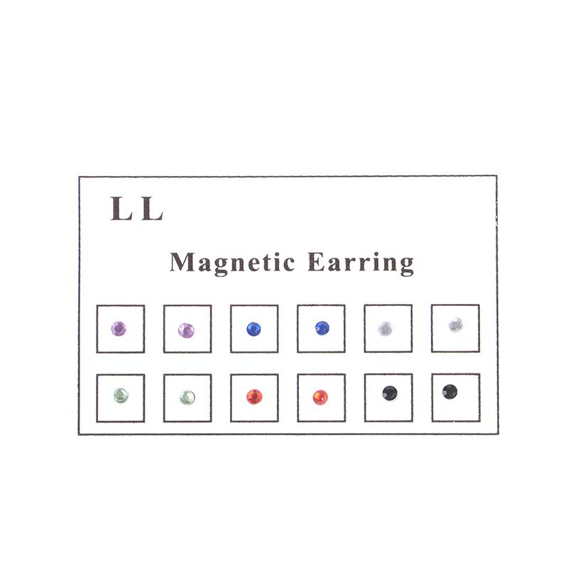 12Pcs Non Pierced Magnet Ear Tragus Cartilage Lip Labret Stud Nose Ring Jewelry