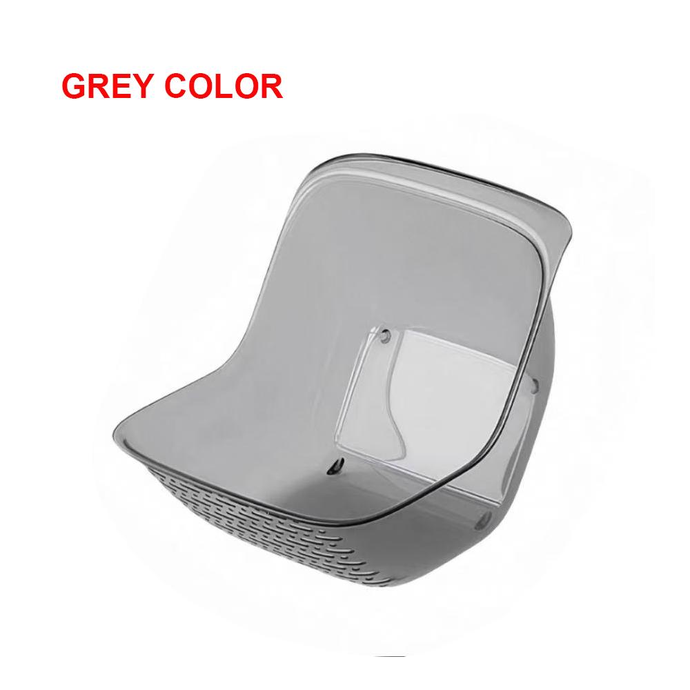 

Kitchen SINK Drain Basket Rice Sieve Colander Basket Plastic Strainer Basket Transparent Fruit Vegetable Drain Bowl Kitchen Tools серый