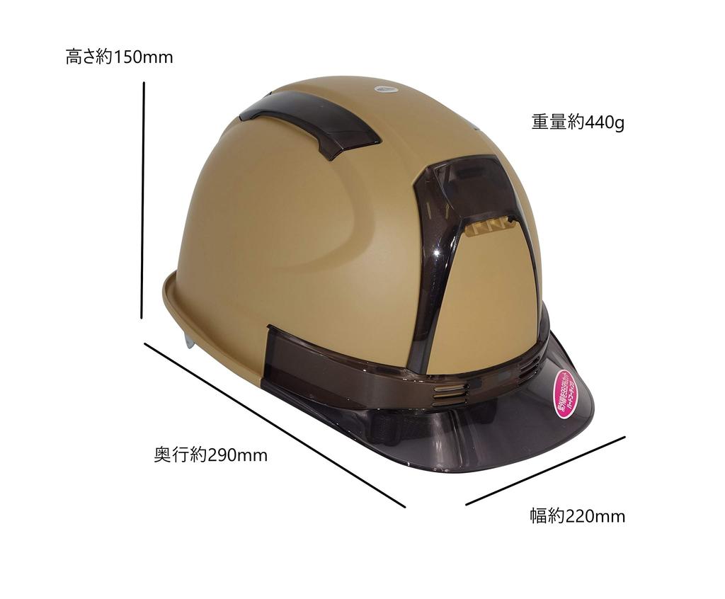TOYO Helmet Venti Matte Desert Color TOYO Safety X GranGear Collaboration Product (Toyo Safety) (Matte Paint) No. 390F-OTSS