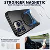 Wireless Charging Strong Magnetic 360° Rotating Ring Stand PU Leather Phone Case For iPhone 17 16 15 14 13 12 Pro tective Case