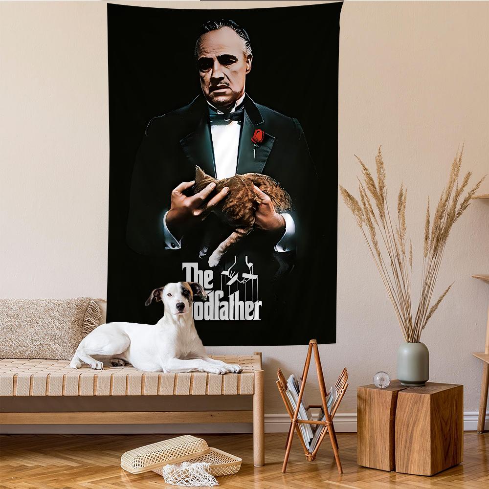 The GGodfather Movie Cartoon Tapestry Art Science Fiction Room Home Decor Wall Hanging Home Decor