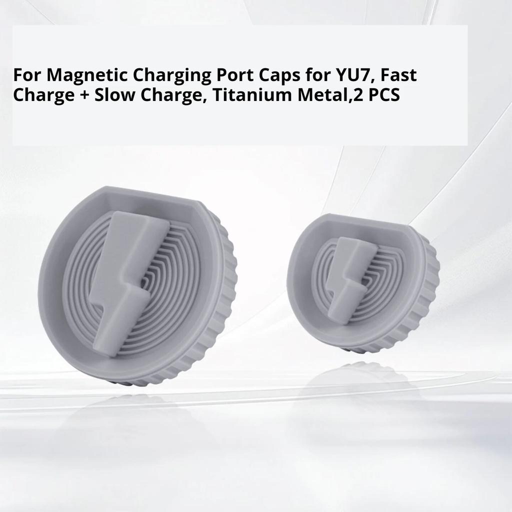 For Silicone Charging Port Dustproof Cover with Magnetic Waterproof Protector Fit Xiaomi YU7, Auto Modification Accessories