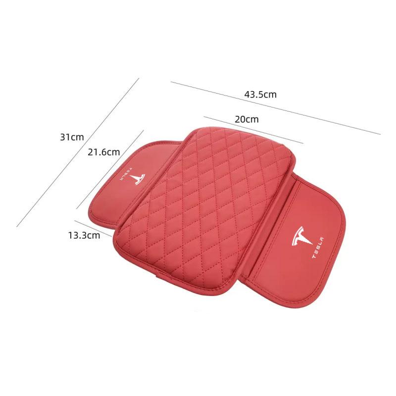 Car Center Console Armrest Box Pad With Storage Bag for Tesla Model 3 Model S Model X Model Y Auto Interior Accessories