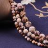 Australian Zebra Stone Beads Natural Round Loose Beads 15” Strand Choose Size 4-12mm