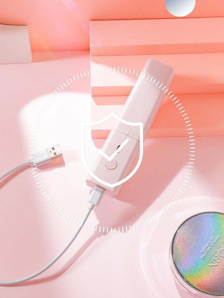 USB Mini Dual-Purpose Hair Straightener & Curler - Safe, Portable for Dorms, Perfect for Bangs