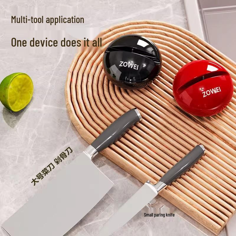 Creamy Round Kitchen Sharpening Stone with Suction Cup - Newcomer Discount Available