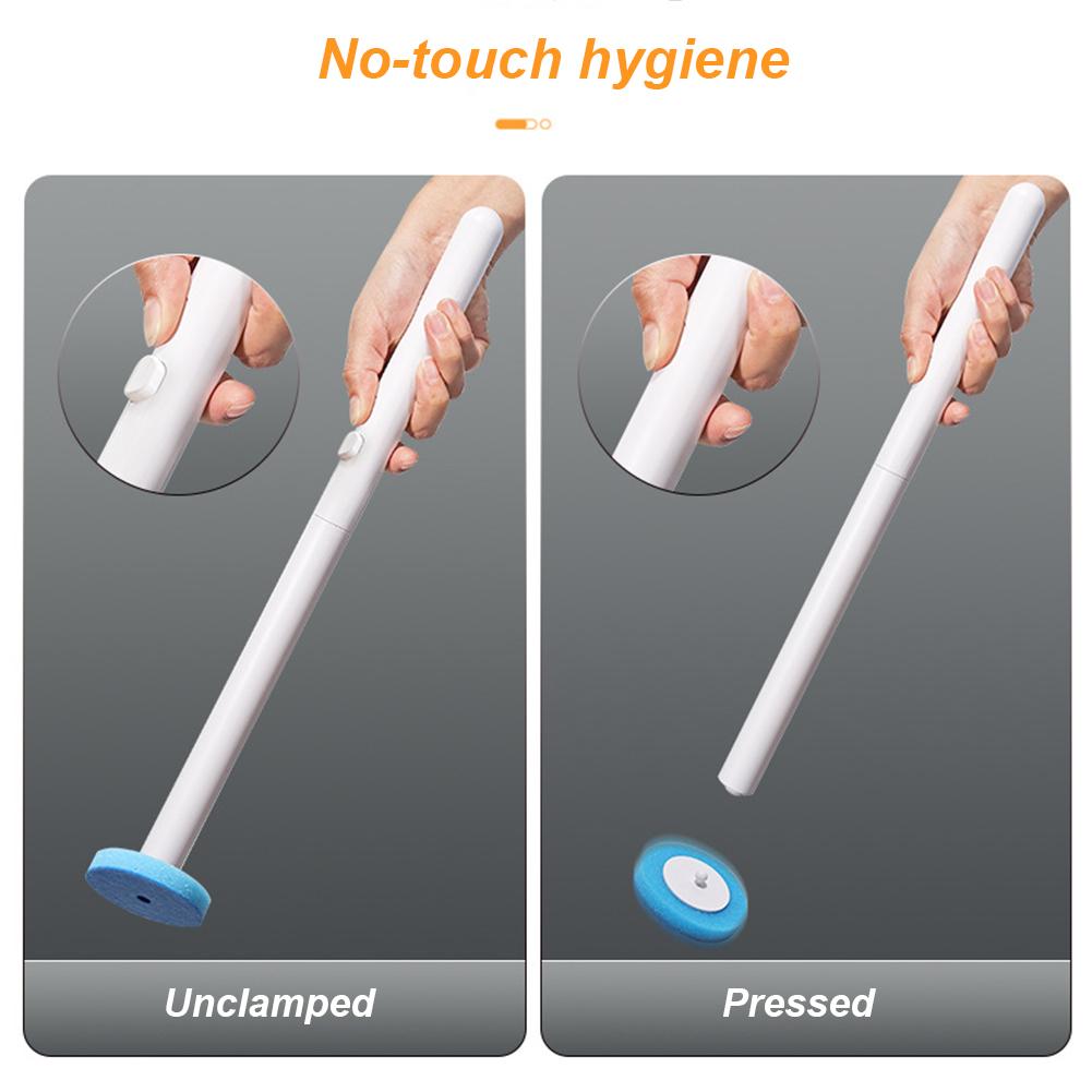 Disposable Replaceable Toilet Brush Wall-mounted Toilet Cleaner Scrubber Long Handle Ergonomics Bathroom Cleaning Tools