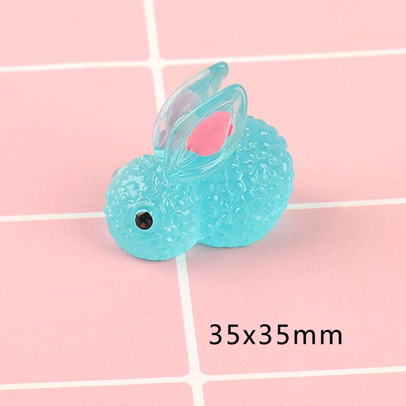 

Светящиеся мини-смоляные игрушки для приборной панели автомобиля, куклы, фигурки, украшения для дома и сада синий