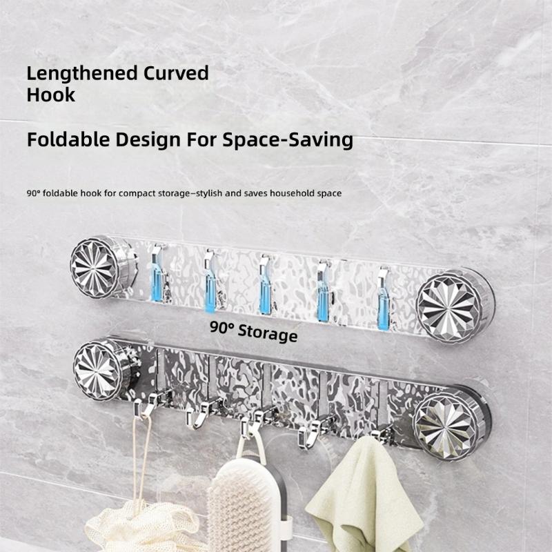Suction Cup Hooks For Bathroom Kitchen And Door Easy Installation Hanger For Hanging Coat Bags And Cleaning Tools