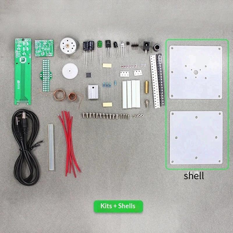 

Electronic Components DIY Kit for Swirl LED Display, with 51 Microcontroller Source Program style1