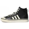 adidas Nizza High RF 74 Preto Branco Tênis Unissex Core-Black Clear-White Gum-Three GX1955