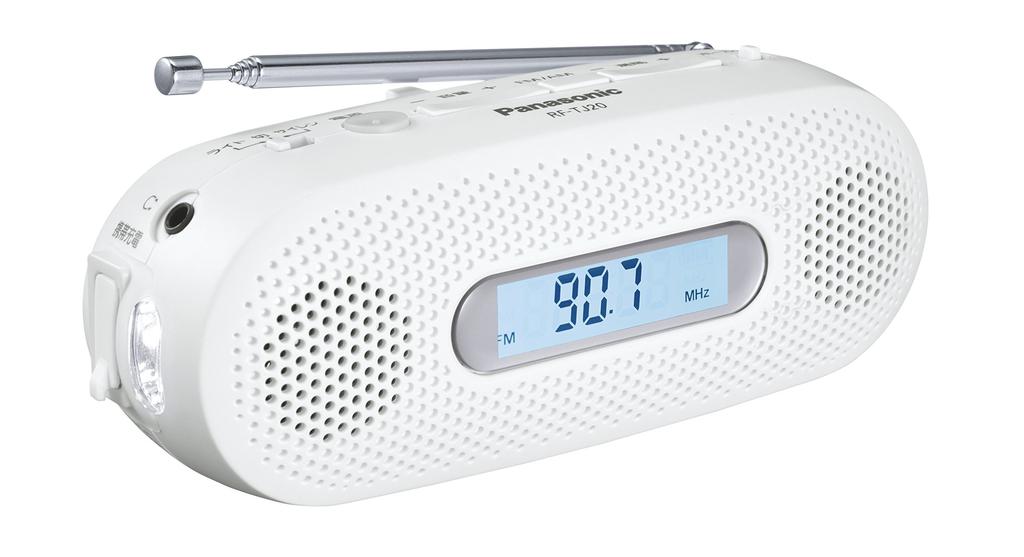 Panasonic FM-AM 2-Band Receiver, White, RF-TJ20-W