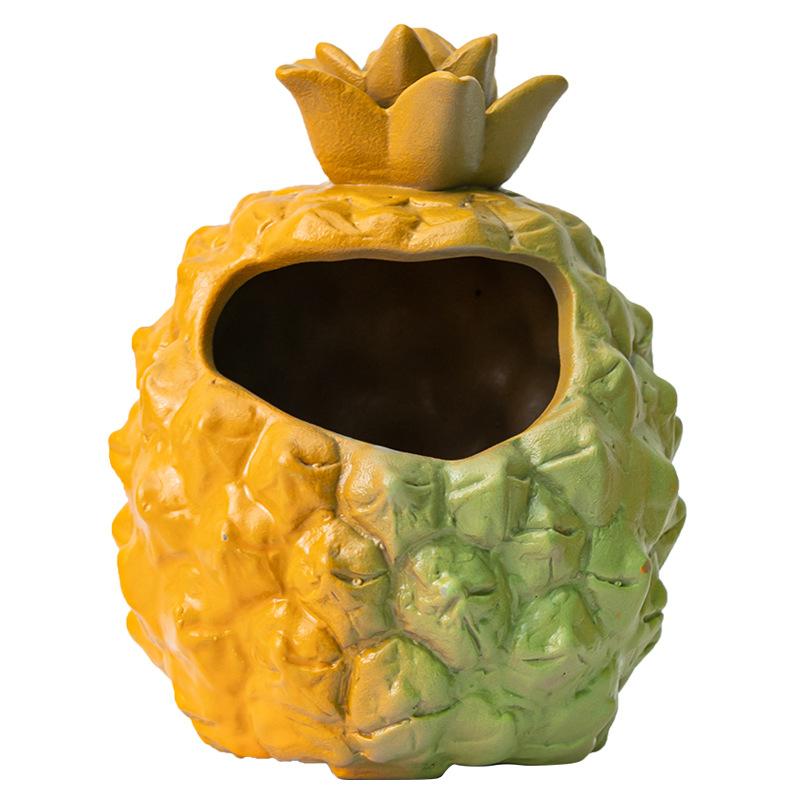BRCeramic Cigar Ashtray Creative Bitter Melon Pineapple Ashtray Decoration Office Desktop Decoration Art Home Smoking AccessoriesEY