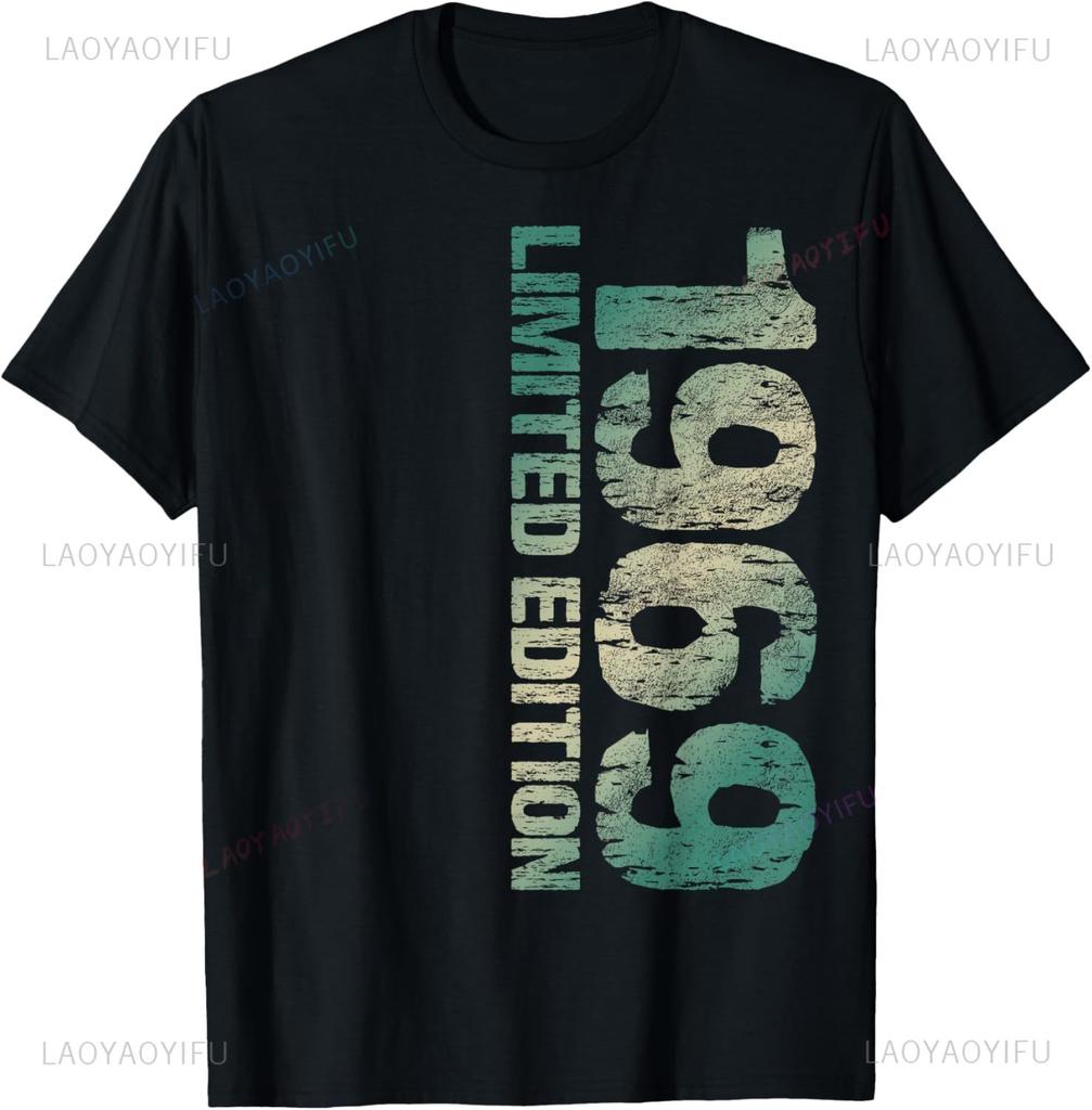 Limited Edition 1969 Print T-Shirt Original Design Gifts T Shirts Y2k Streetwear Men's Clothing Oversized Outdoor Pullover