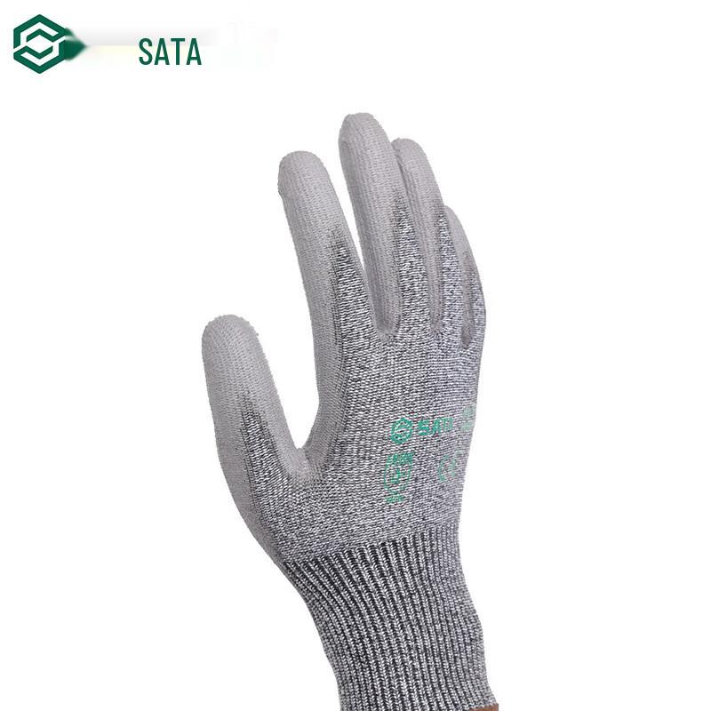 SATA PU Coated Cut-Resistant Work Gloves 9