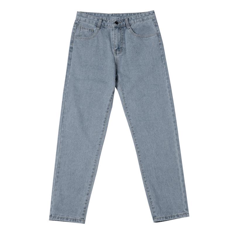 Women's High-Waist Slimming Loose Fit Dad Jeans - Korean Style, Plus Size, Cropped Casual Harem Pants