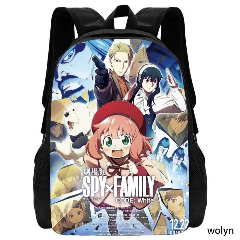 Spy Schoolbag Cartoon Anime Backpack Family Backpack,Light Weight Schoolbag Mochila Backpacks for Children's Bags for Girls
