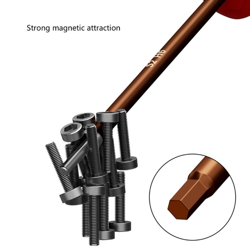 Multiple Size Professional Magnetic Hexagonal Screwdriver With Ergonomic Grip And Storage Hole Fit for Home Workshop Use
