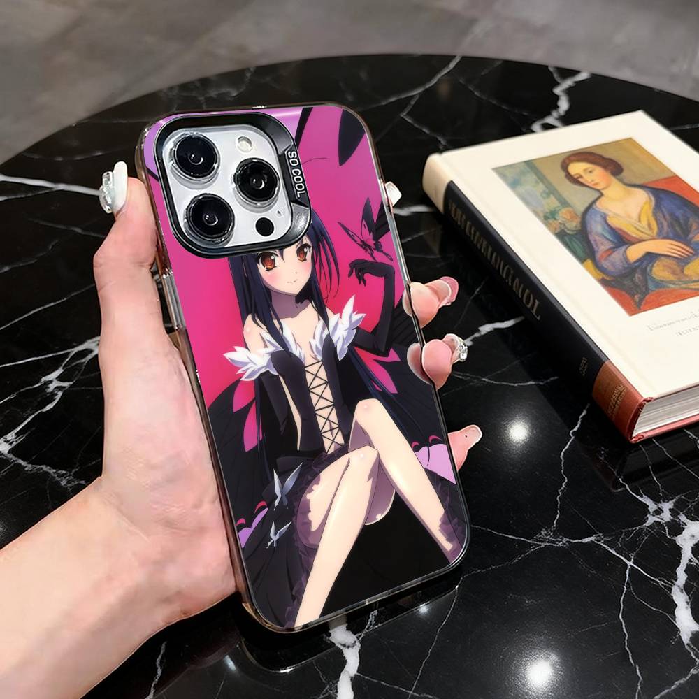 

Accel World Kuroyukihime Phone Case For iPhone 17,16,15,14,13,12,11 Plus,Pro Max,XS,Colorful Silver Phone case Funda Cover iPhone14