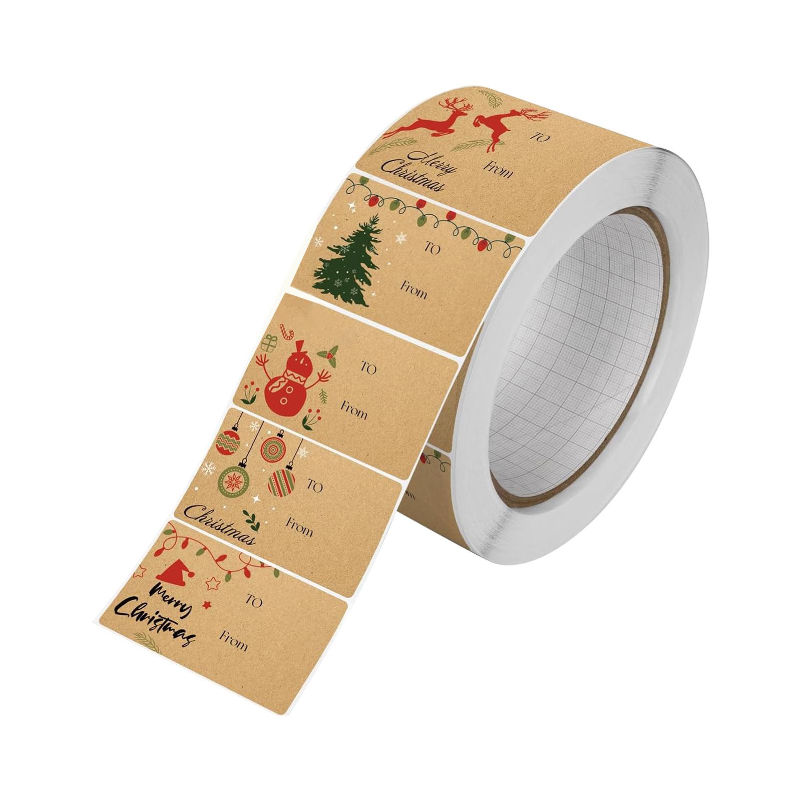 

210 шт. Рождественские подарочные бирки - Подарочные бирки для рождественских подарков - Для женщин, мужчин, детей - Рождественская оберточная бумага - Рождественские украшения - One Size коричневый