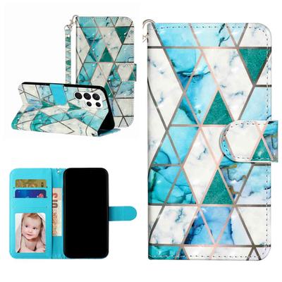 Diamant splicing 3D Patroon Schokbestendig Kaartsleuven PU Lederen Portemonnee Hoes voor iPhone,Samsung,Huawei,Xiaomi,Moto,Tecno,Google,Nokia,Oppo,ZTE,Blackview..