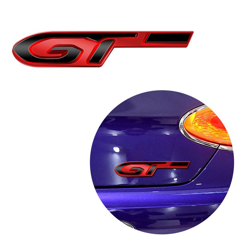 3D Car Styling GT for 4008 GT 5008 RCZ 308 508 3008 508 408 406 Car Hood Fender Trunk Rear Nameplate Decal Emblem Badge Sticker