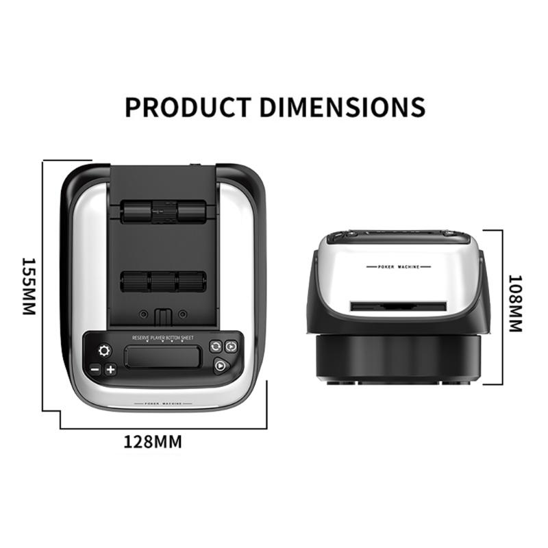 360 Degree Rotating Poker Card Shuffler Machine Playing Poker Dispenser Device for Home Parties And Game night