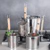 Kitchen Gadgets Stainless Steel Funnel Thickened Noodle Funnel Vegetables Mesh Sieve Spoon