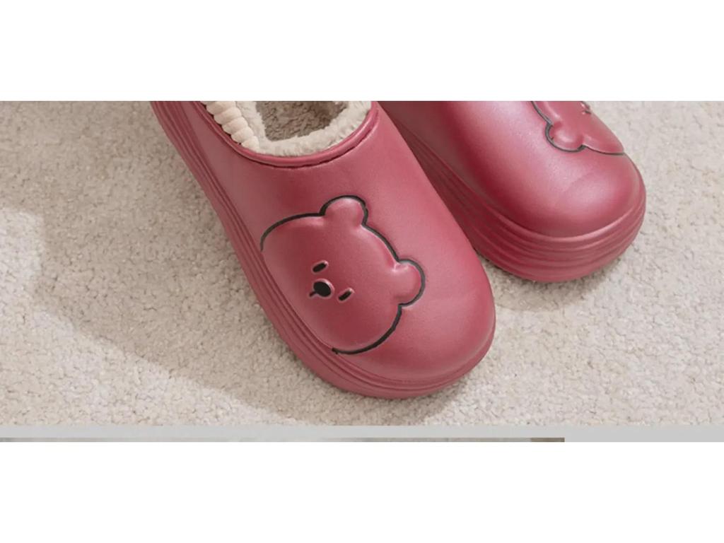 2024 Velvet-Lined Cotton Slippers: Waterproof, Warm, Couples' Design for Men & Women - Perfect for Autumn/Winter