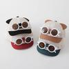 Cat Ear Duck Tongue Cap Mesh Infant Sun Hat Short Brim Children's Hat with Sunglasses  Running