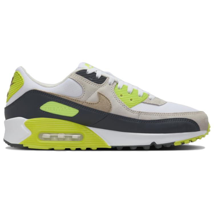 Nike Tênis Masculino Air Max 90 Cyber Verde Branco Cinza Escuro DM0029-107