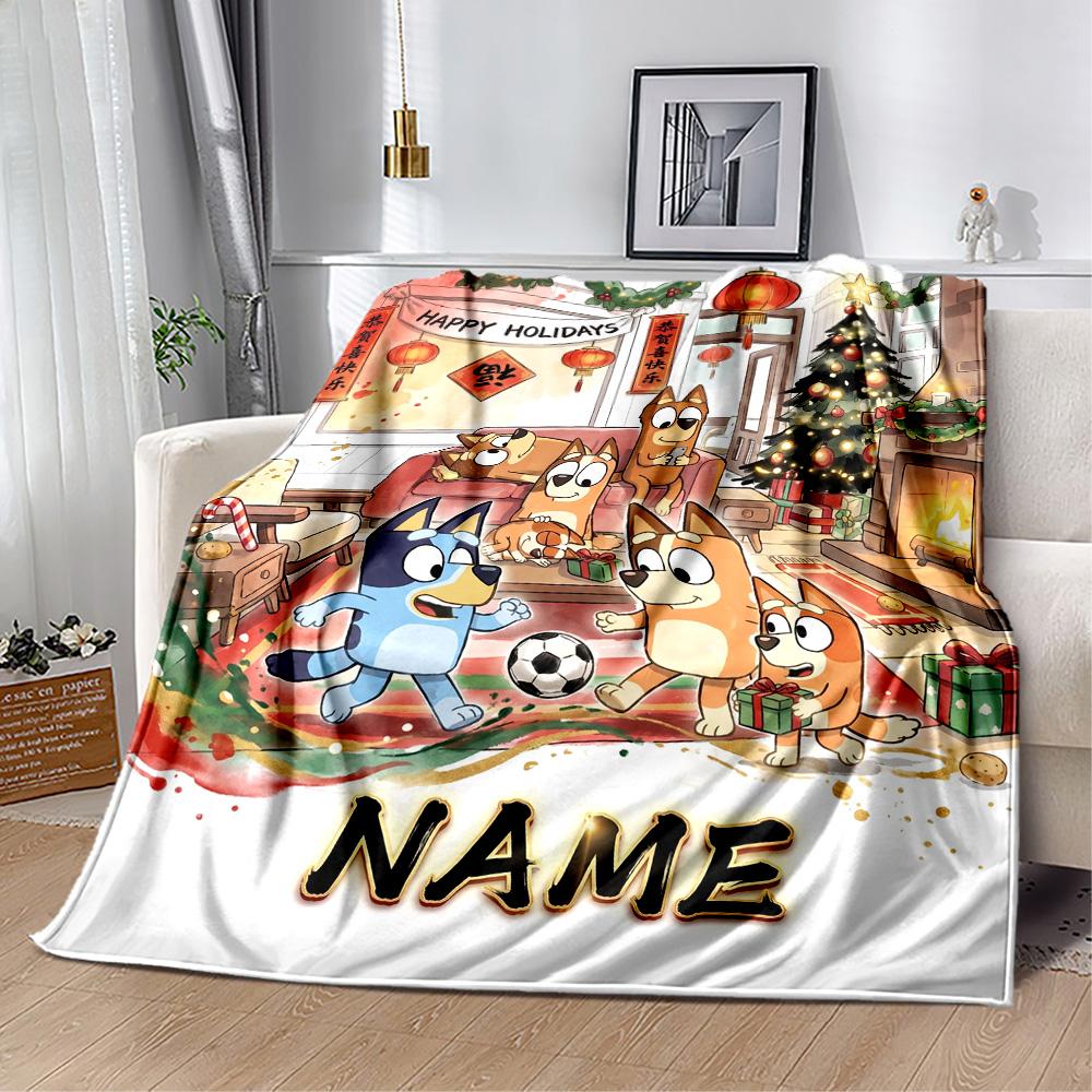 Halloween Treats Tricks Customize Text Blanket Throw Personalized Blanket Soft Warm Cozy Great for Bed Livingroom Living Room Office