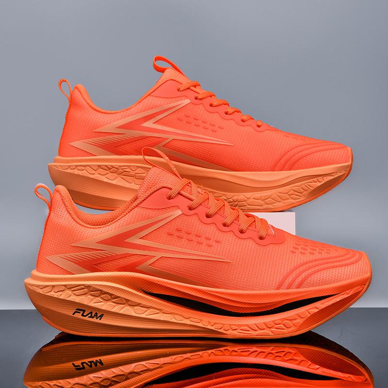 

Специальные спортивные кроссовки для бега на углеродной пластине Marathon Air Cushion для мужчин, дышащие, легкие, женские, удобные, нескользящие кроссовки 35 оранжевый