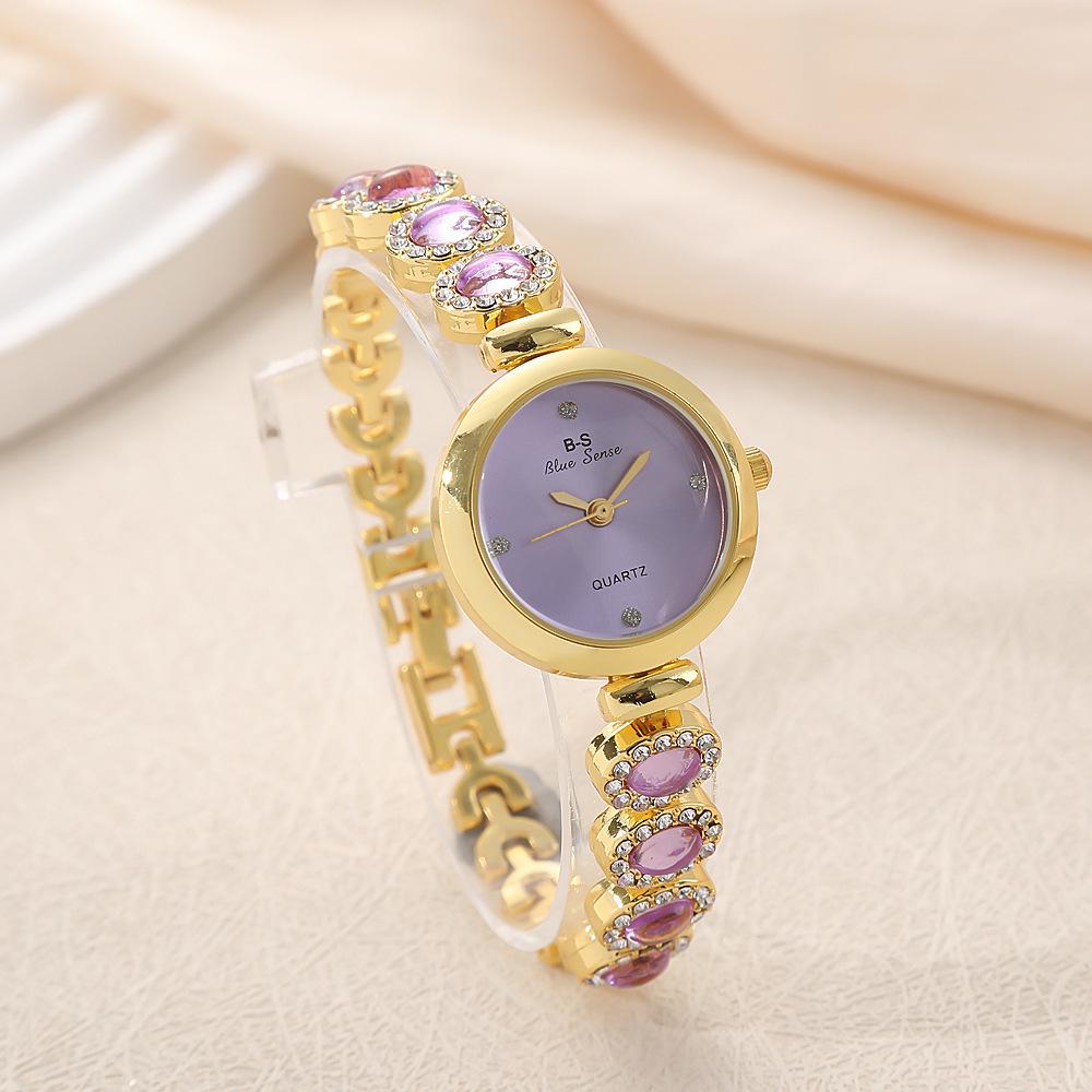Luxury Diamond-Studded Ladies' Bracelet Watch