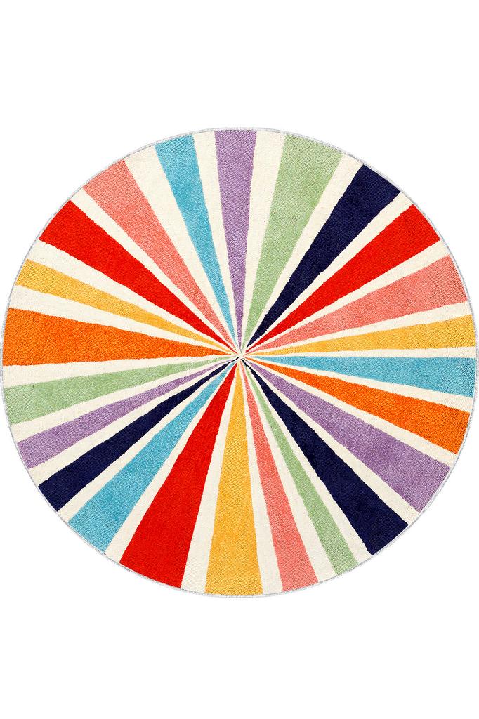 Rovigo Home Waschbarer runder bedruckter Teppich RHM7348