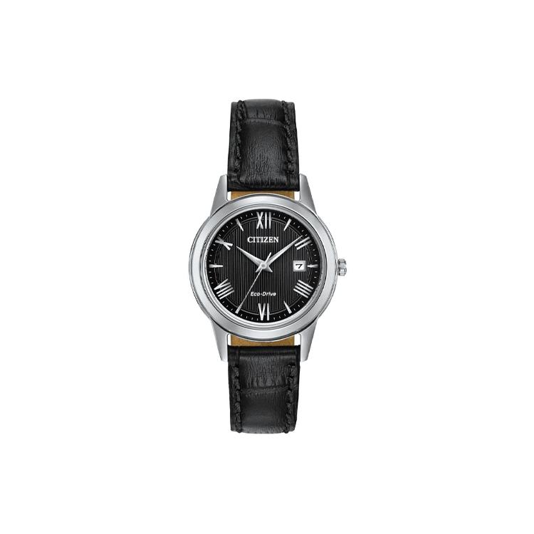 

CITIZEN Ecology Drive Collection Light Powered Quartz Movement Cow Leather Strap Watch Women s Watch FE1081-08E Black Dial